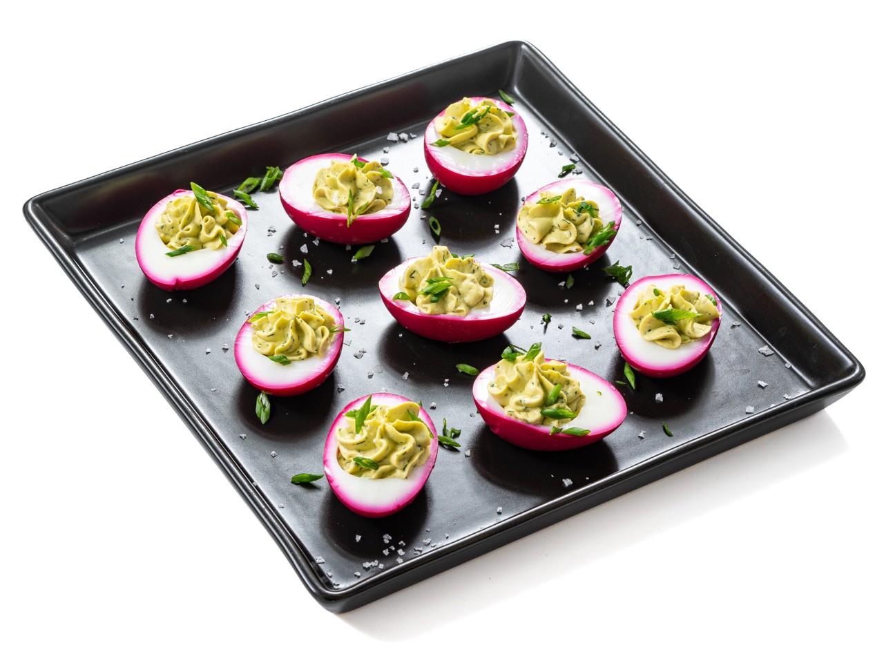 Stuffed Eggs in Beet Marinade