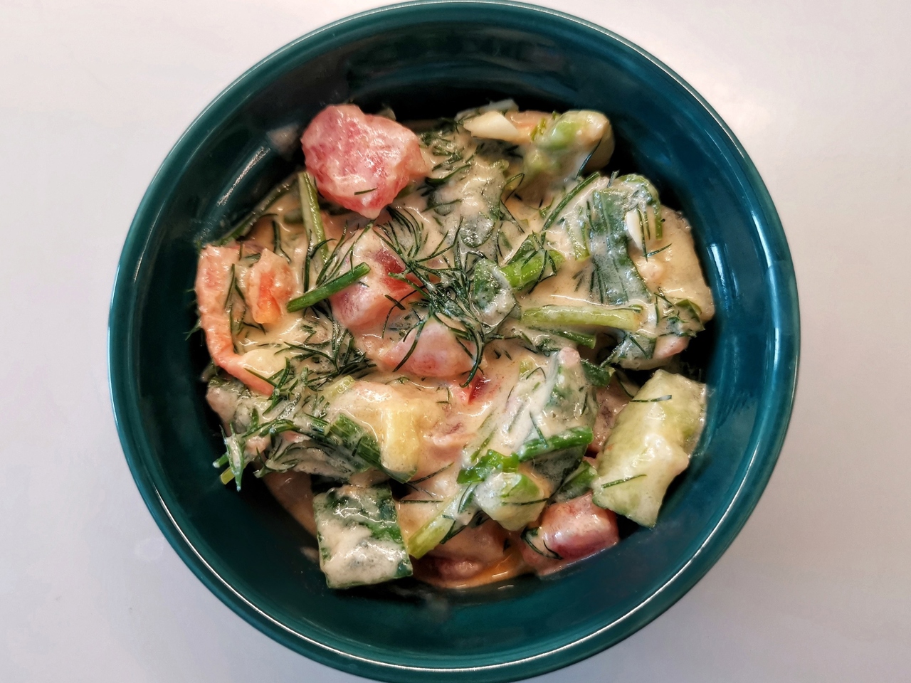 Vegetable Salad with Eggs