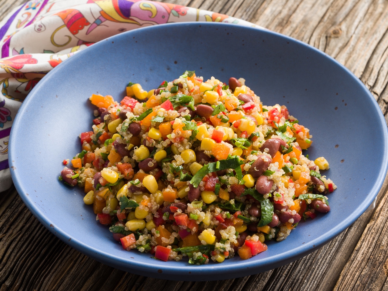 Protein Salad with Quinoa and Beans