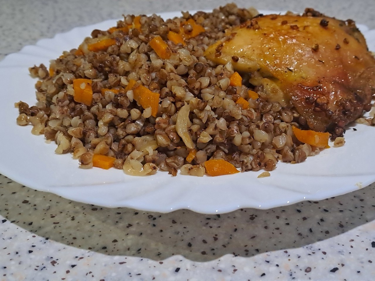 Buckwheat with Chicken Thighs in the Oven – European recipe