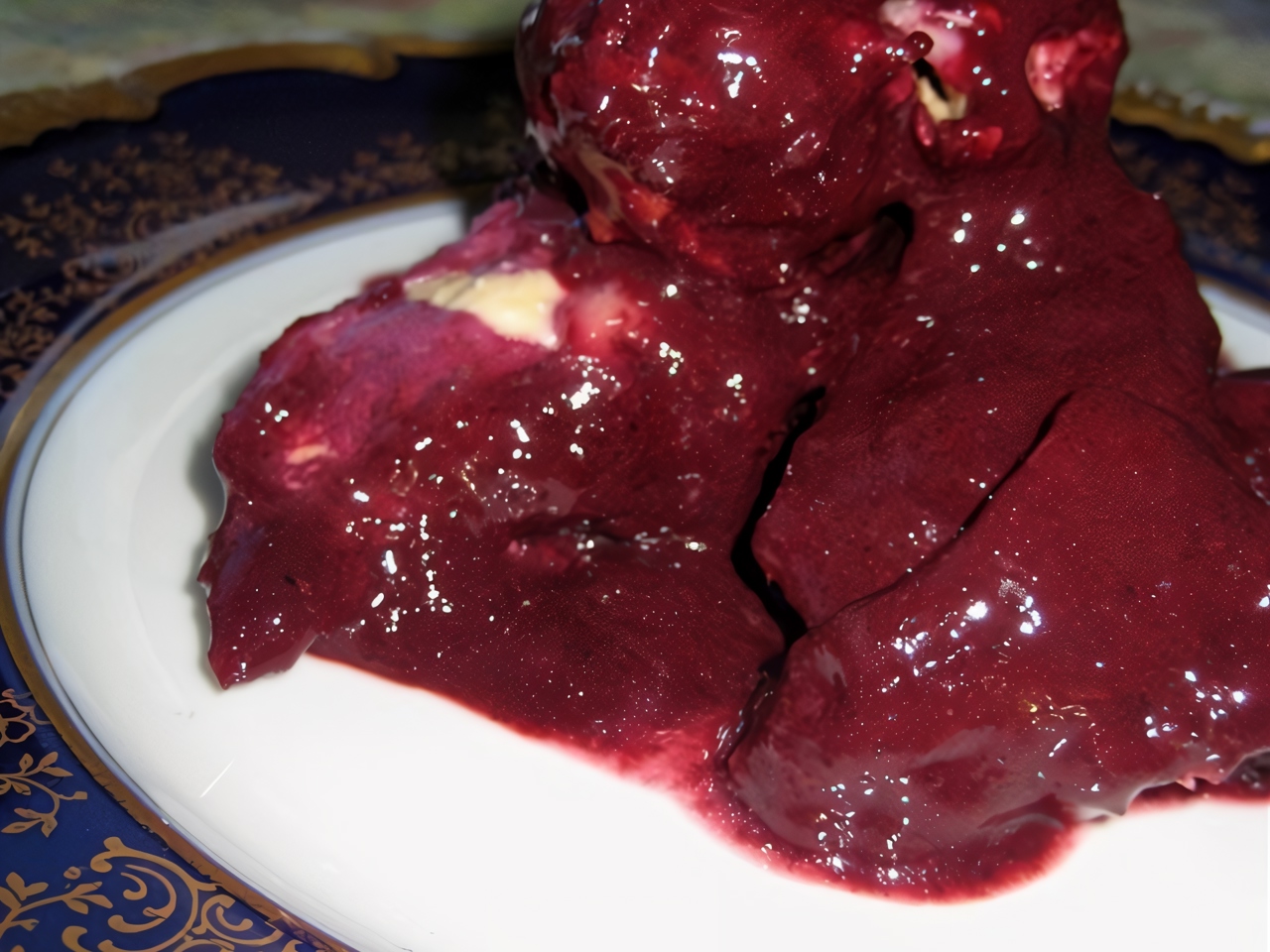 Chicken with Blackberries