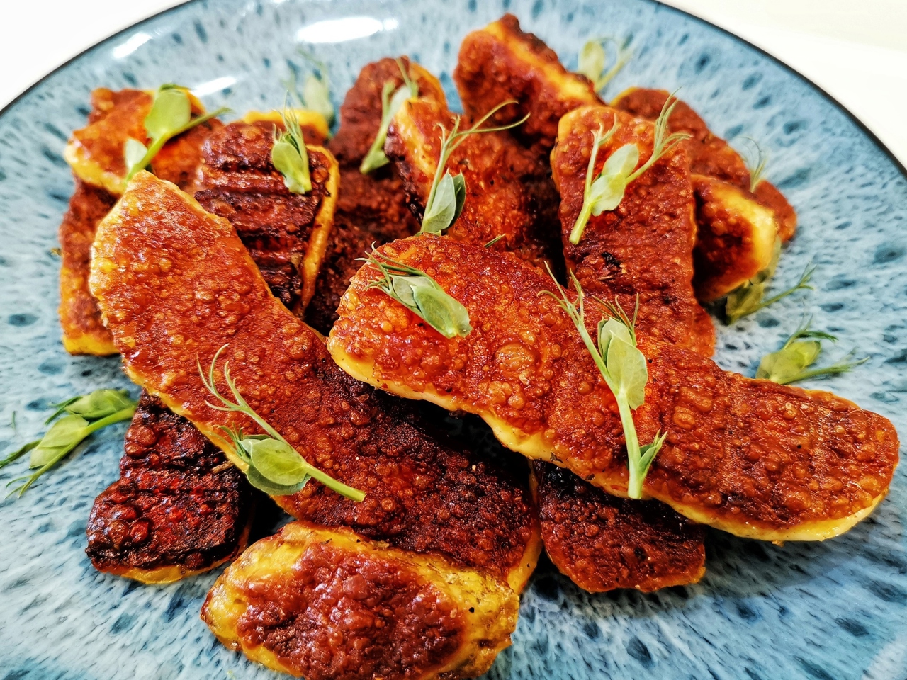 Pan-Fried Halloumi with Curry