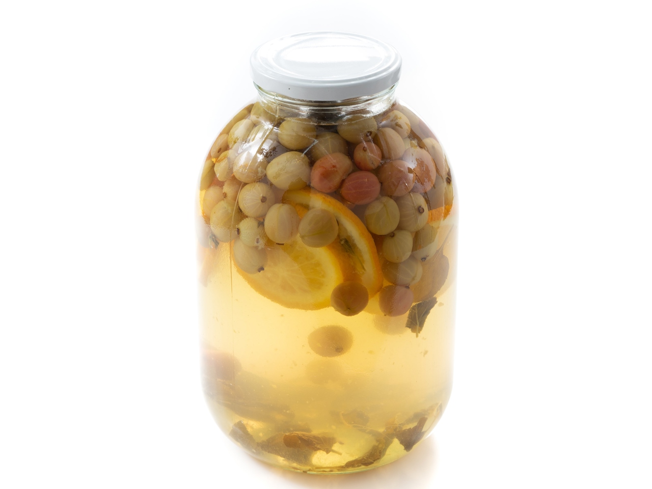 Winter Gooseberry Mojito Compote