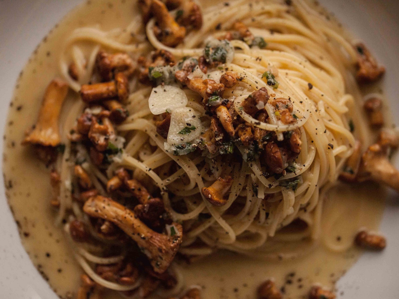 Homemade Pasta with Mushroom Ragout