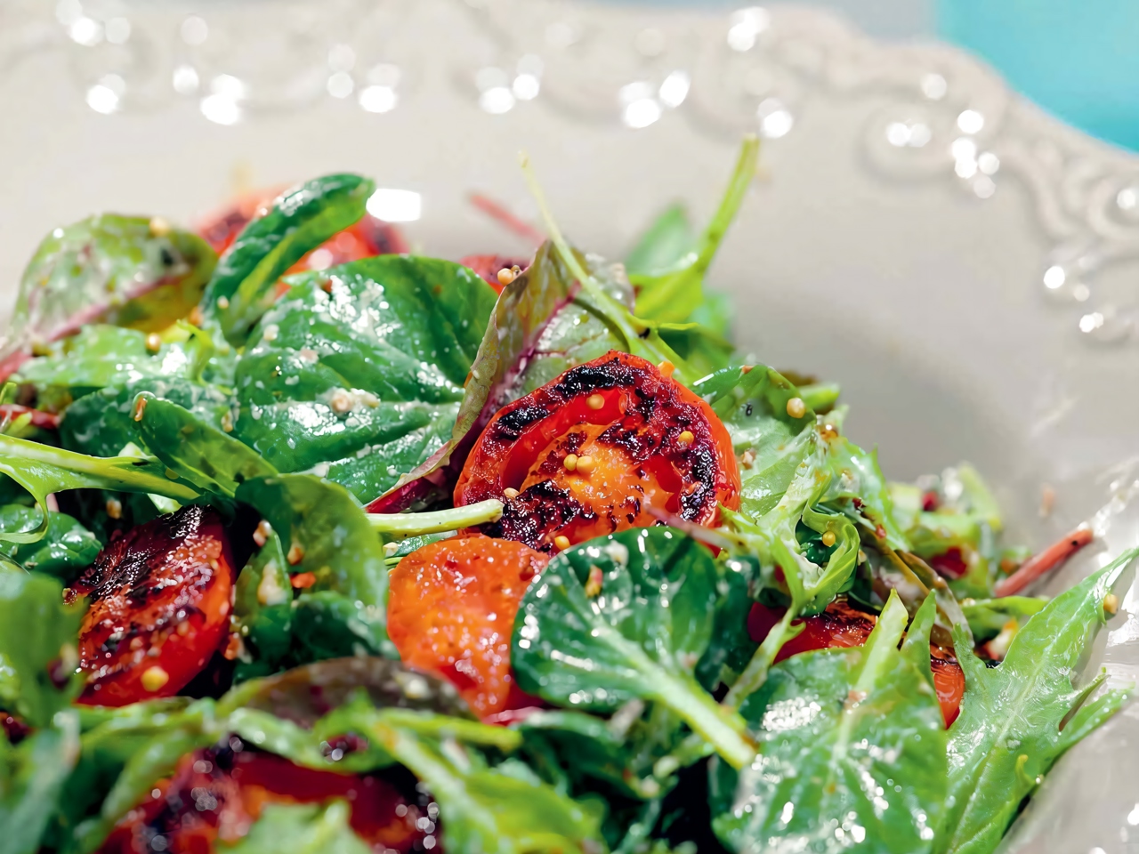Salad with Sautéed Tomatoes