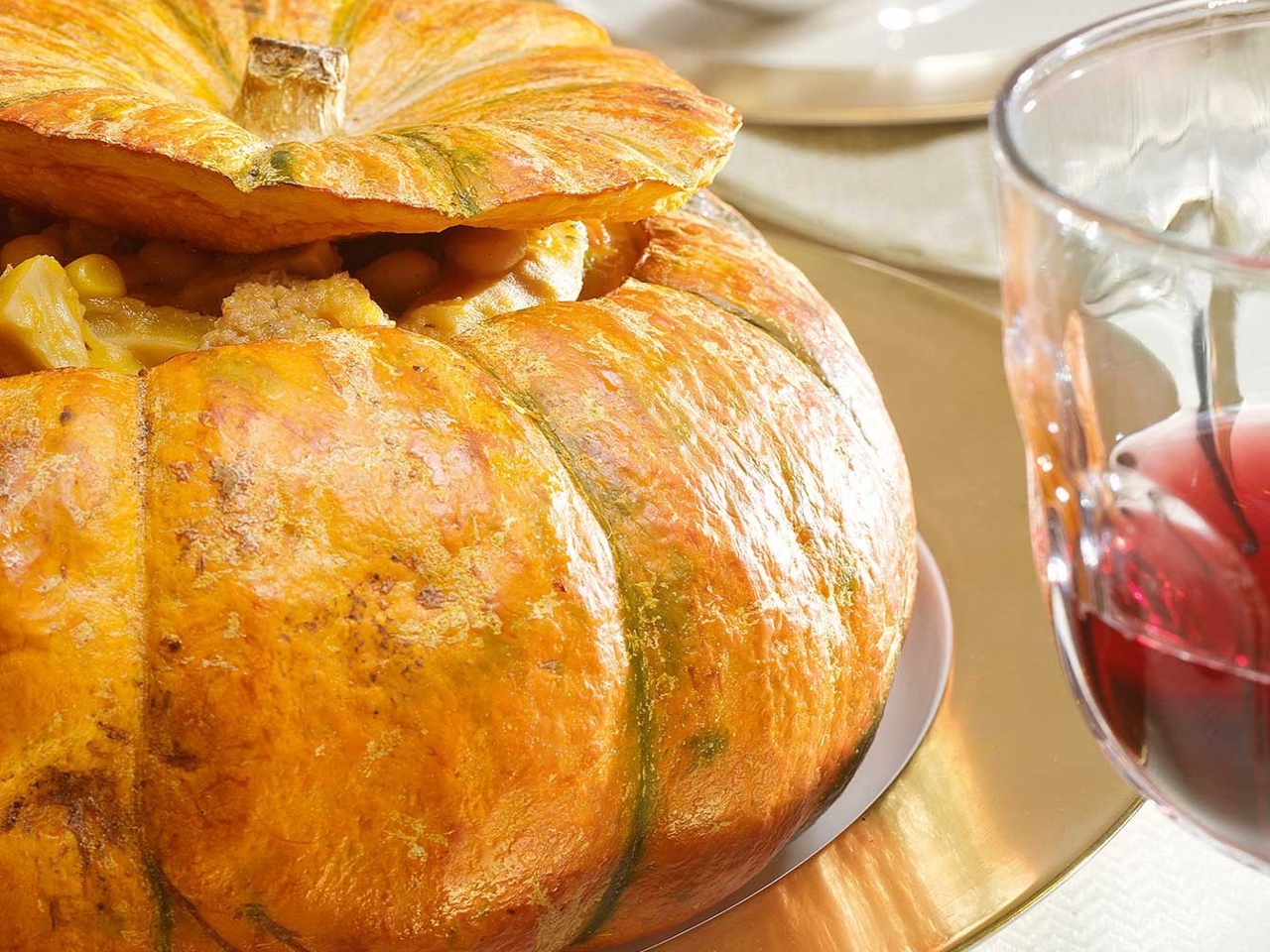Pumpkin Stuffed with Tripe
