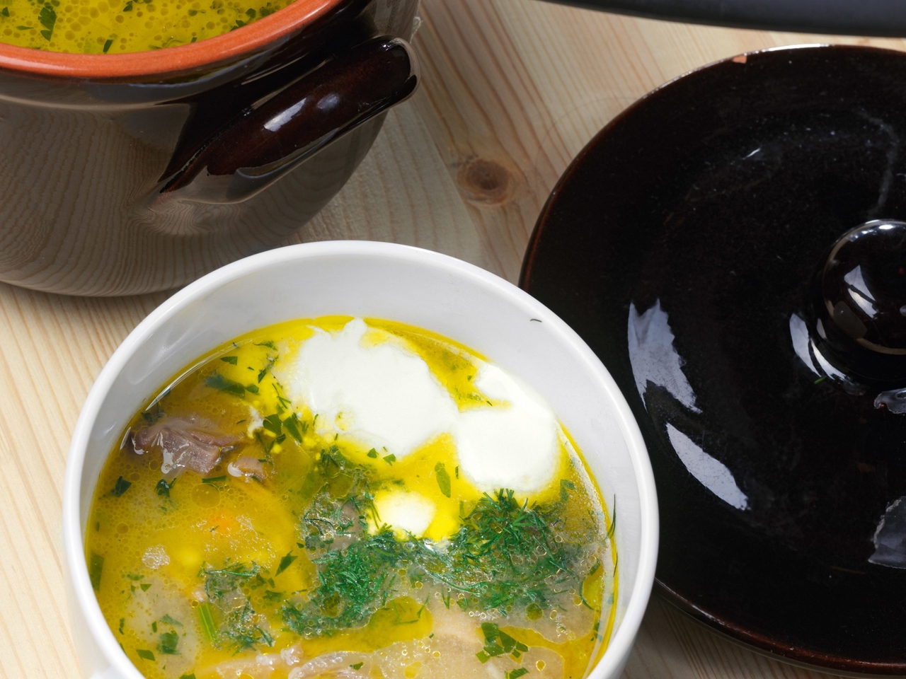 Mushroom Soup with Barley