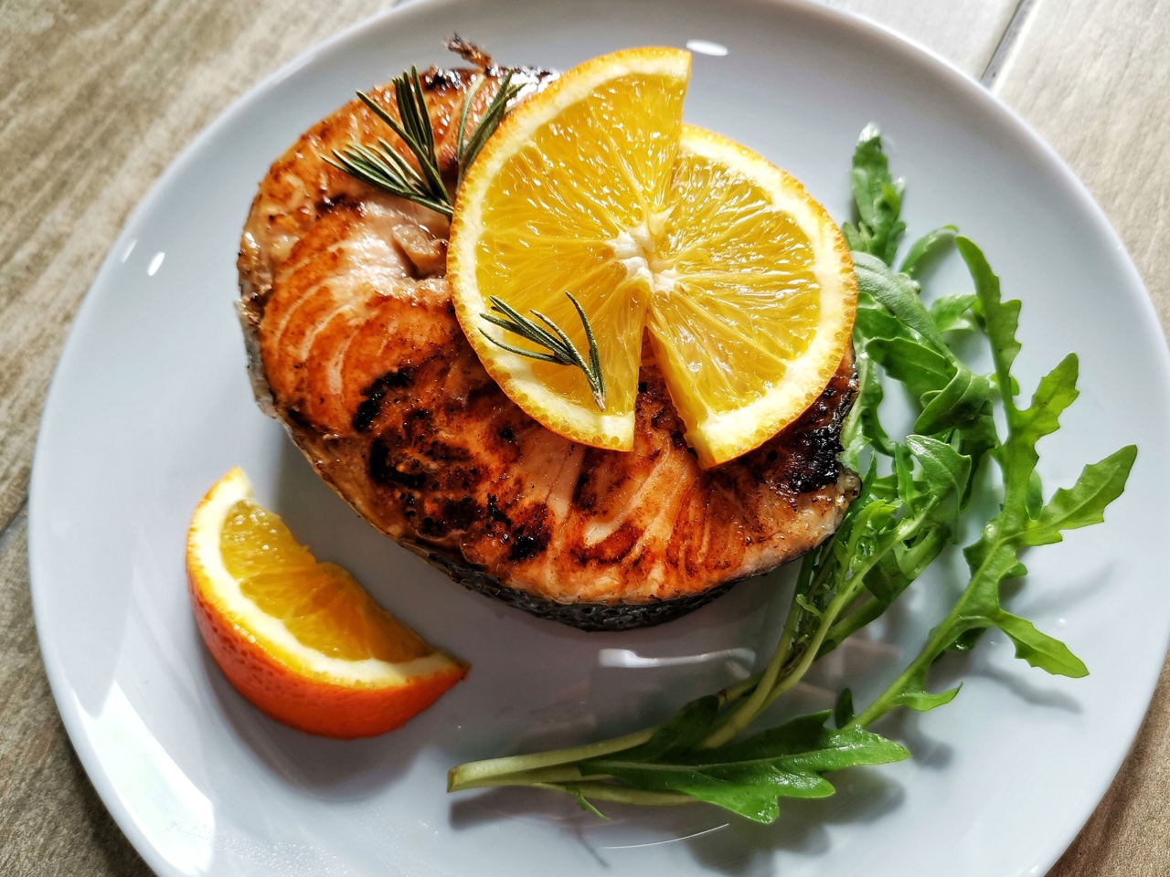 Salmon Steak with Orange