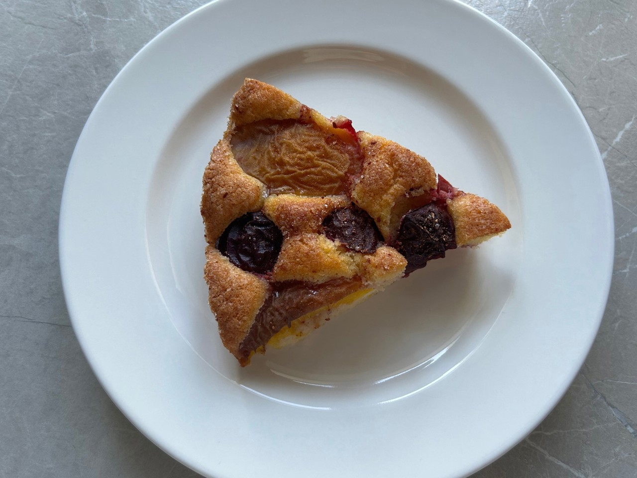 Plum and Peach Pie