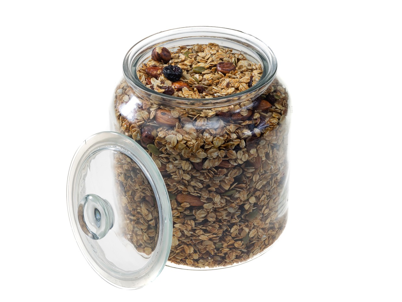 Granola (Muesli) with Nuts and Dried Fruits