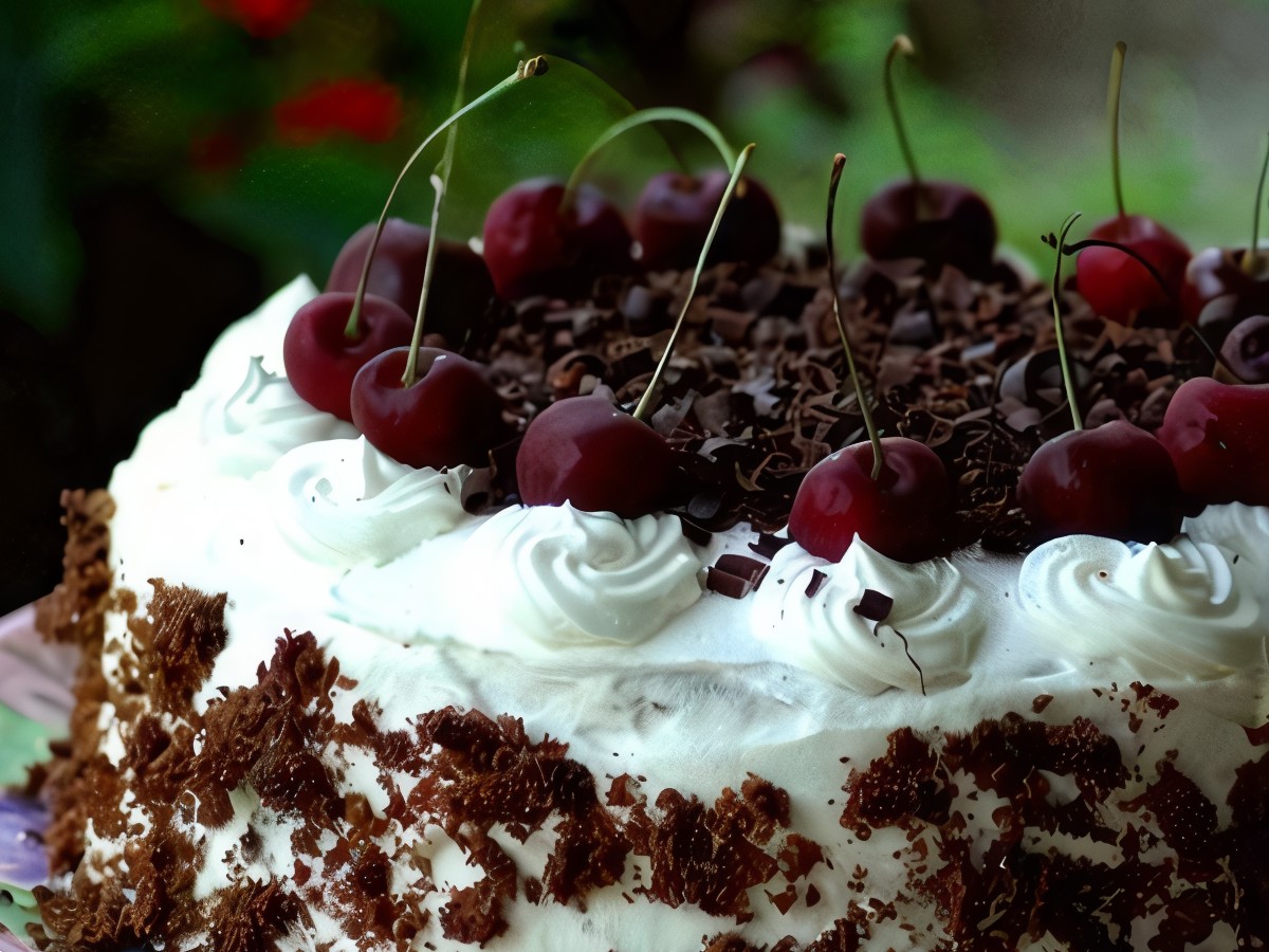 Black Forest Cake with Cherry and Chocolate Cream – German recipe