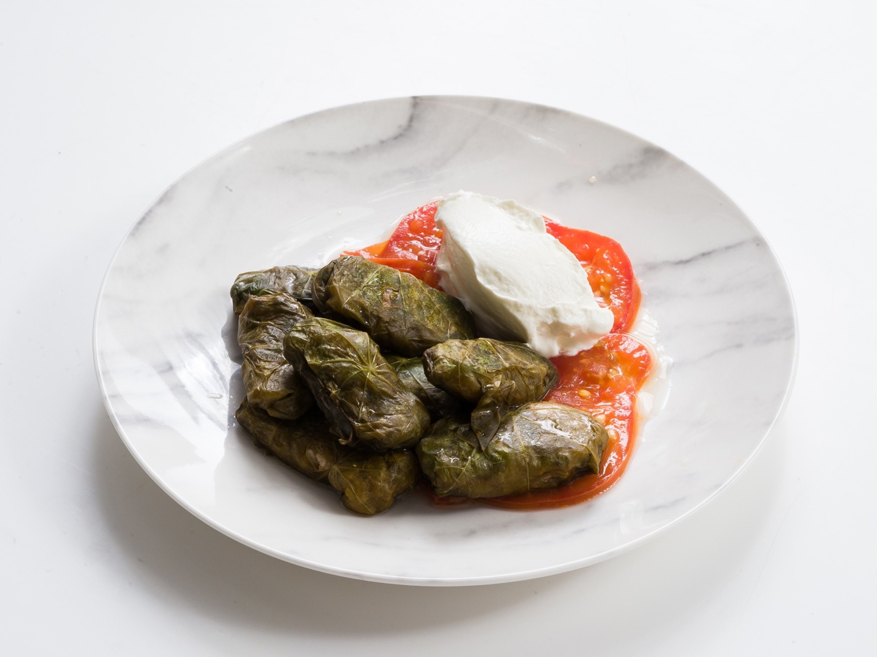 Dolma with Veal in Nasturtium Leaves
