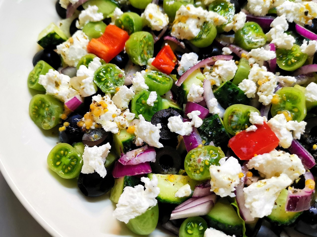 Greek Salad with Yogurt