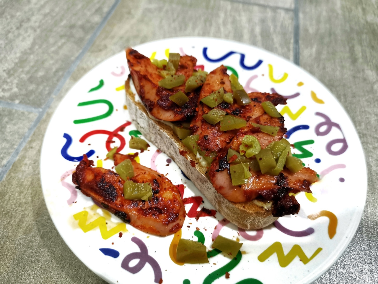 Bruschetta with Sausages