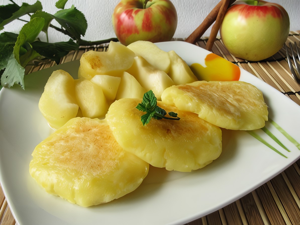 Apple Pancakes with Lemon Zest – European recipe