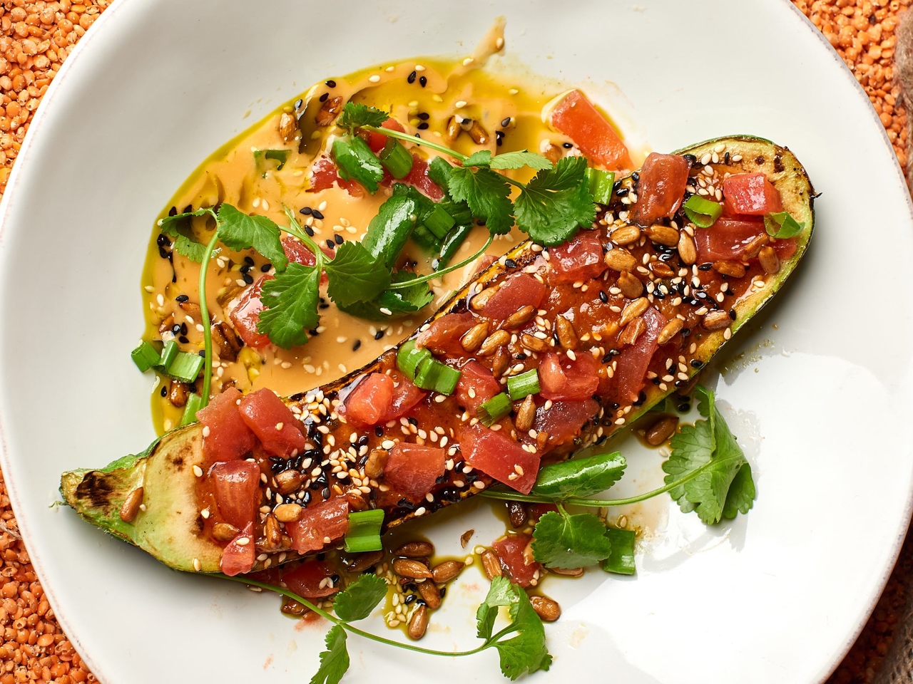 Zucchini with Kimchi