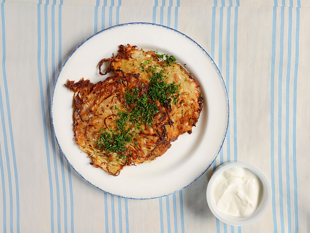 Potato Pancakes with Sauerkraut