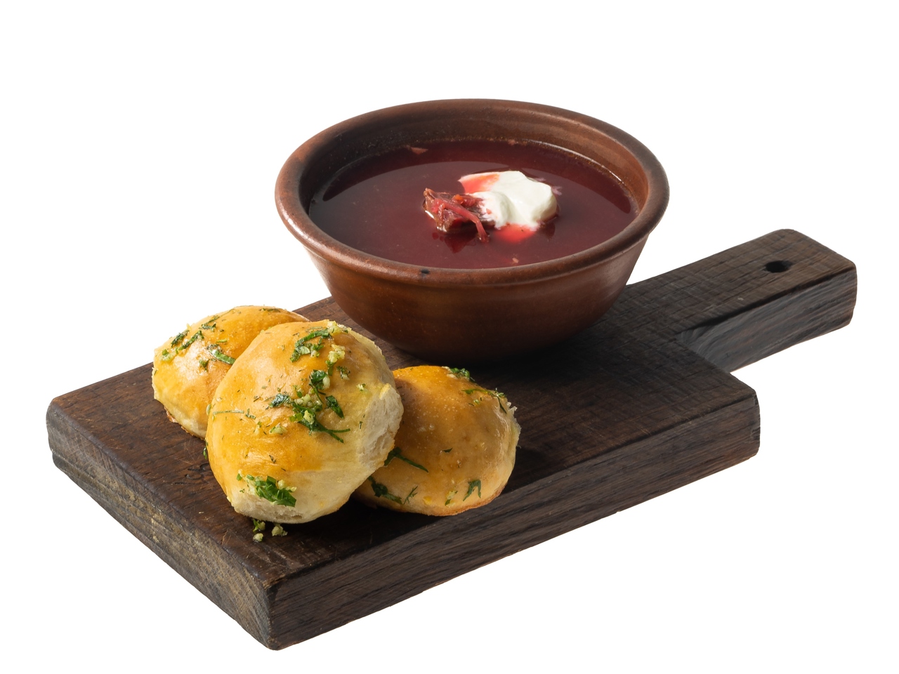 Garlic Pampushky for Borscht