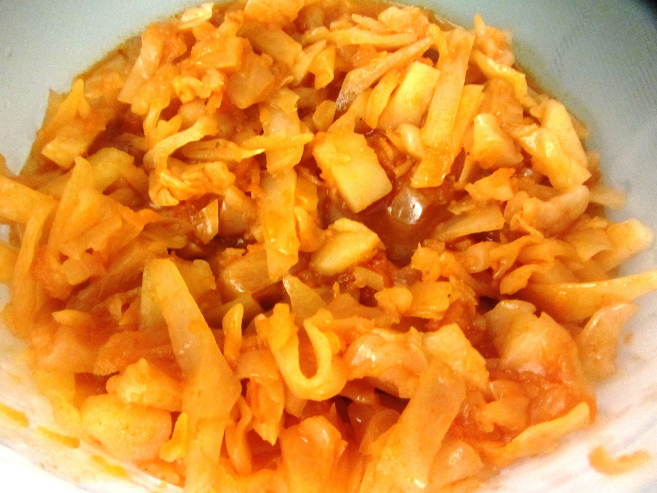 Braised Cabbage with Potatoes