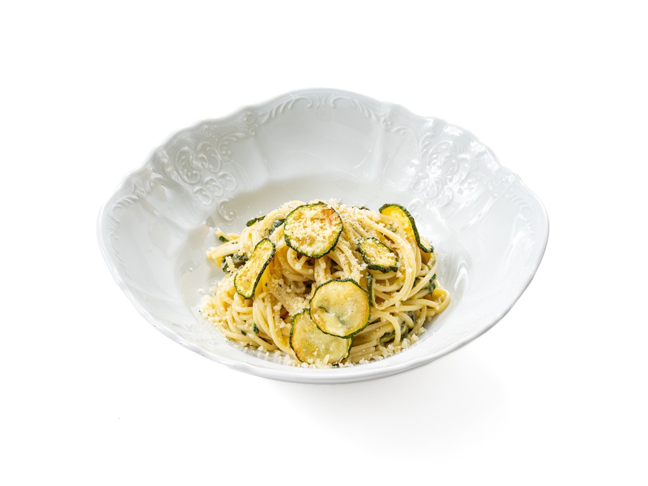 Spaghetti with Zucchini Naran-style