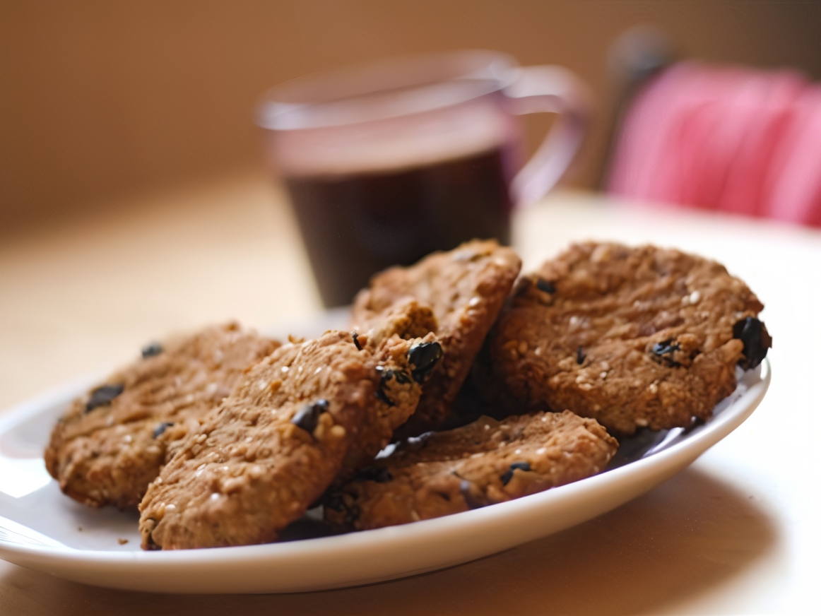 Corn Cookies with Almonds