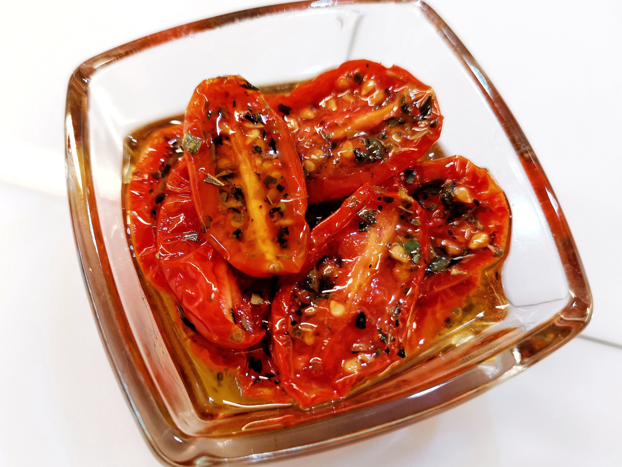 Oven-Dried Cherry Tomatoes with Herbs