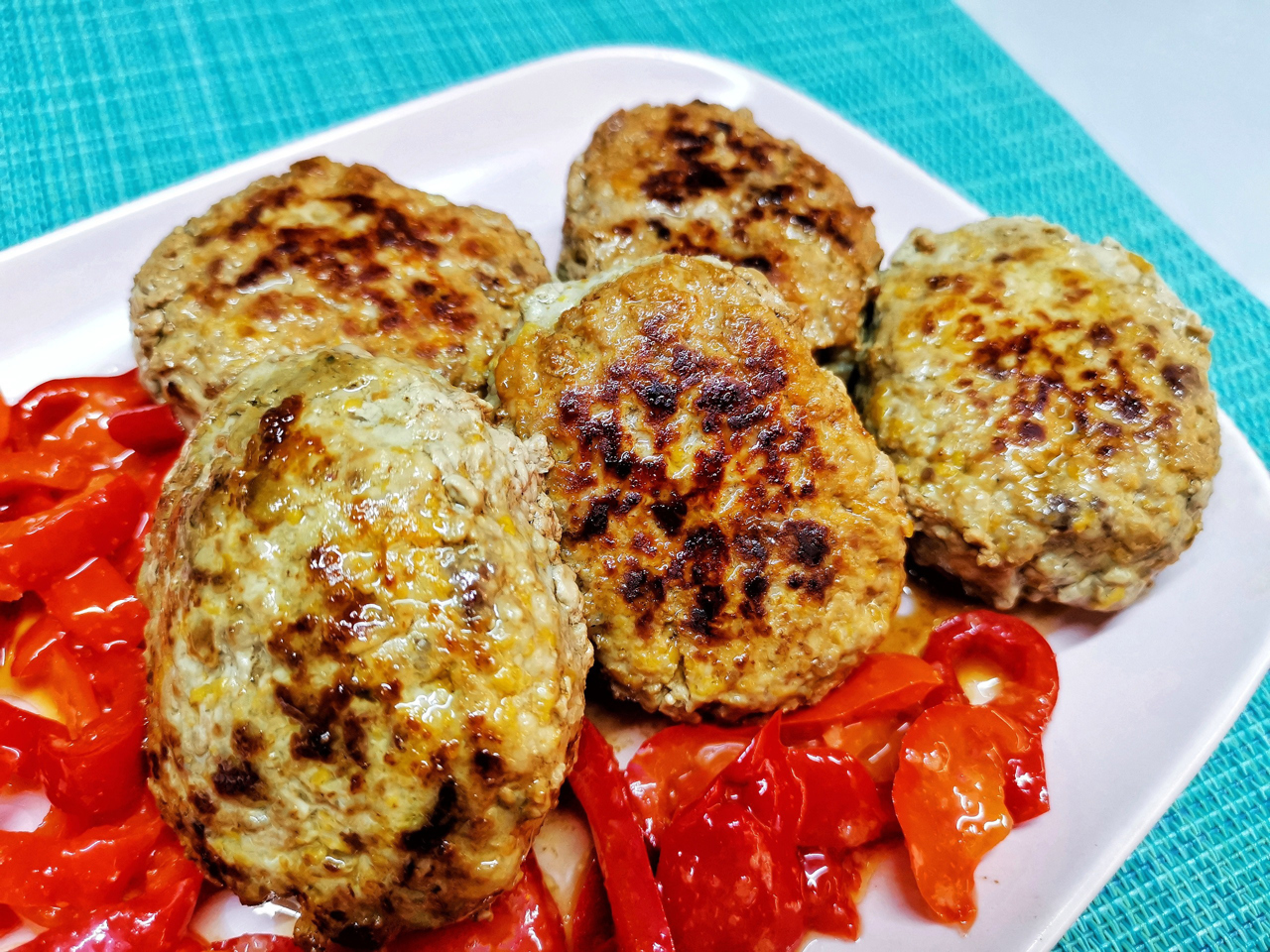 Cheese Patties with Spinach and Butter