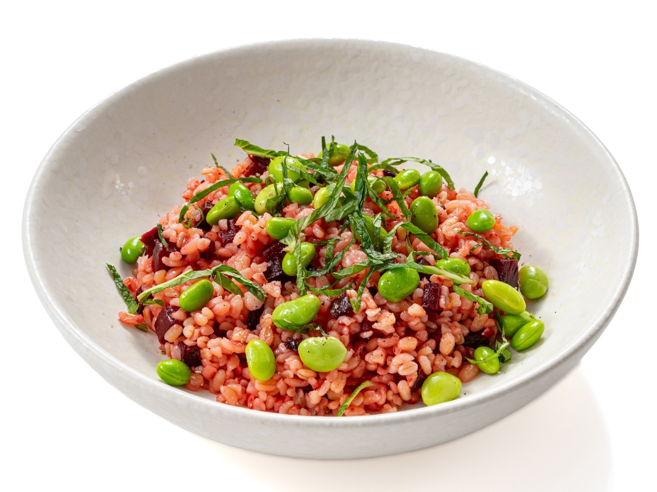 Bulgur with Beetroot and Edamame