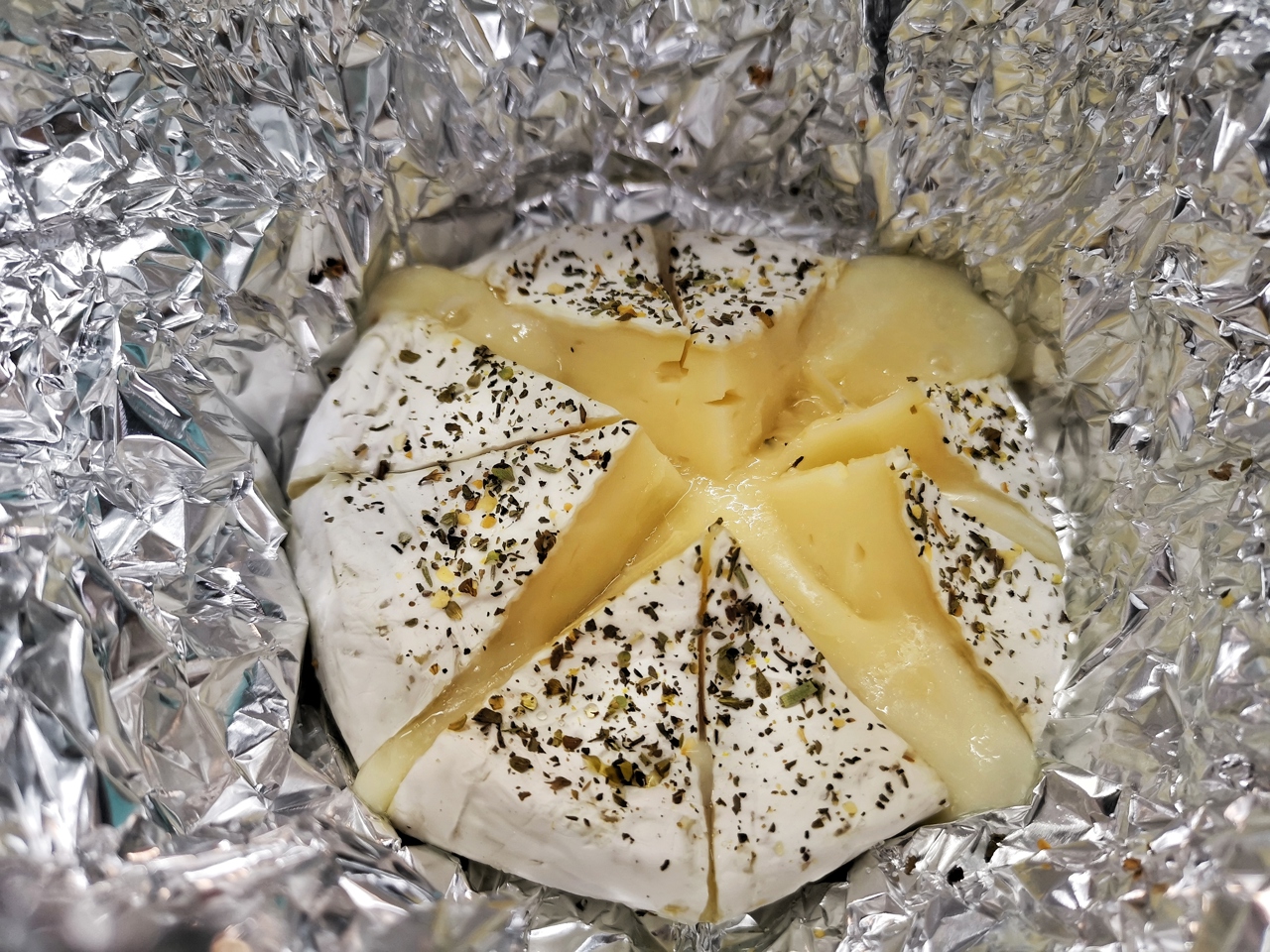 Baked Camembert with Celery