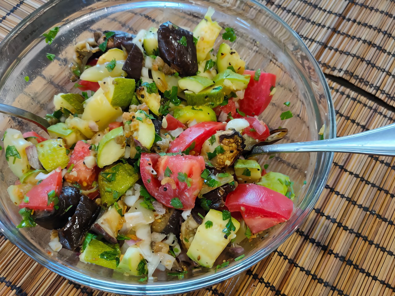 Warm Salad of Roasted and Fresh Vegetables