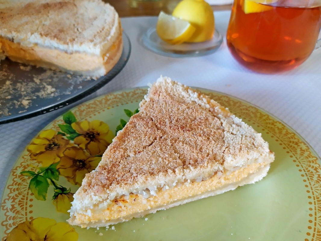 Royal Curd Tart with Pumpkin