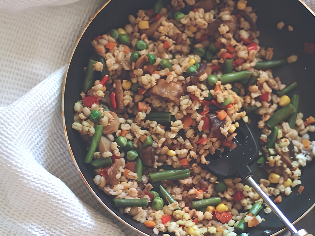 Barley with Wild Mushrooms and Vegetables – Kazakhstani recipe