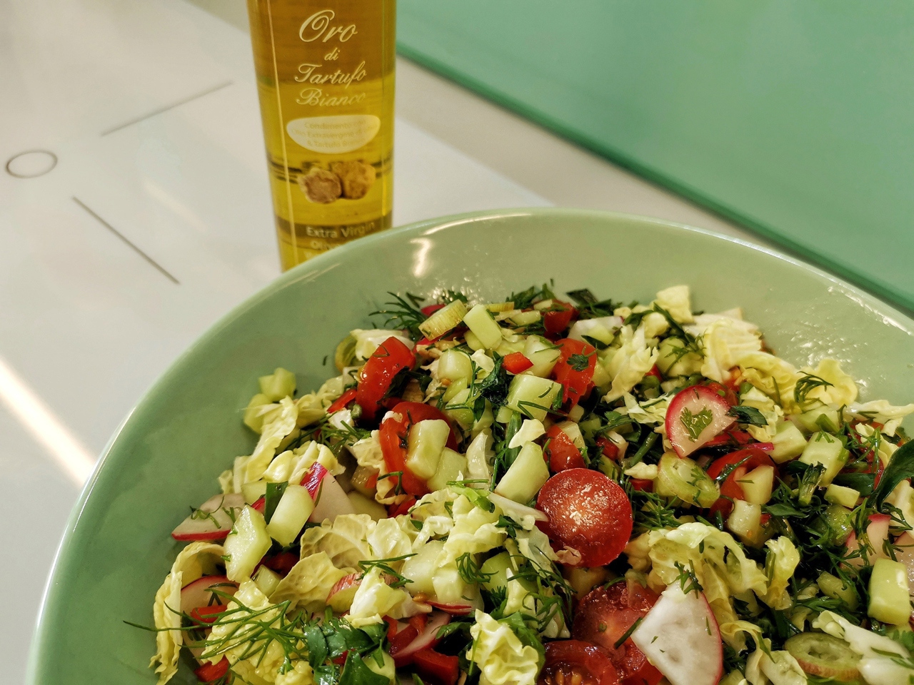 Vegetable Salad with Truffle Oil