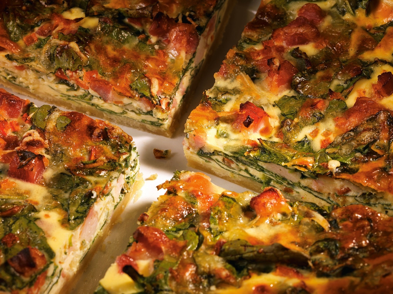 Quiche Lorraine with Spinach
