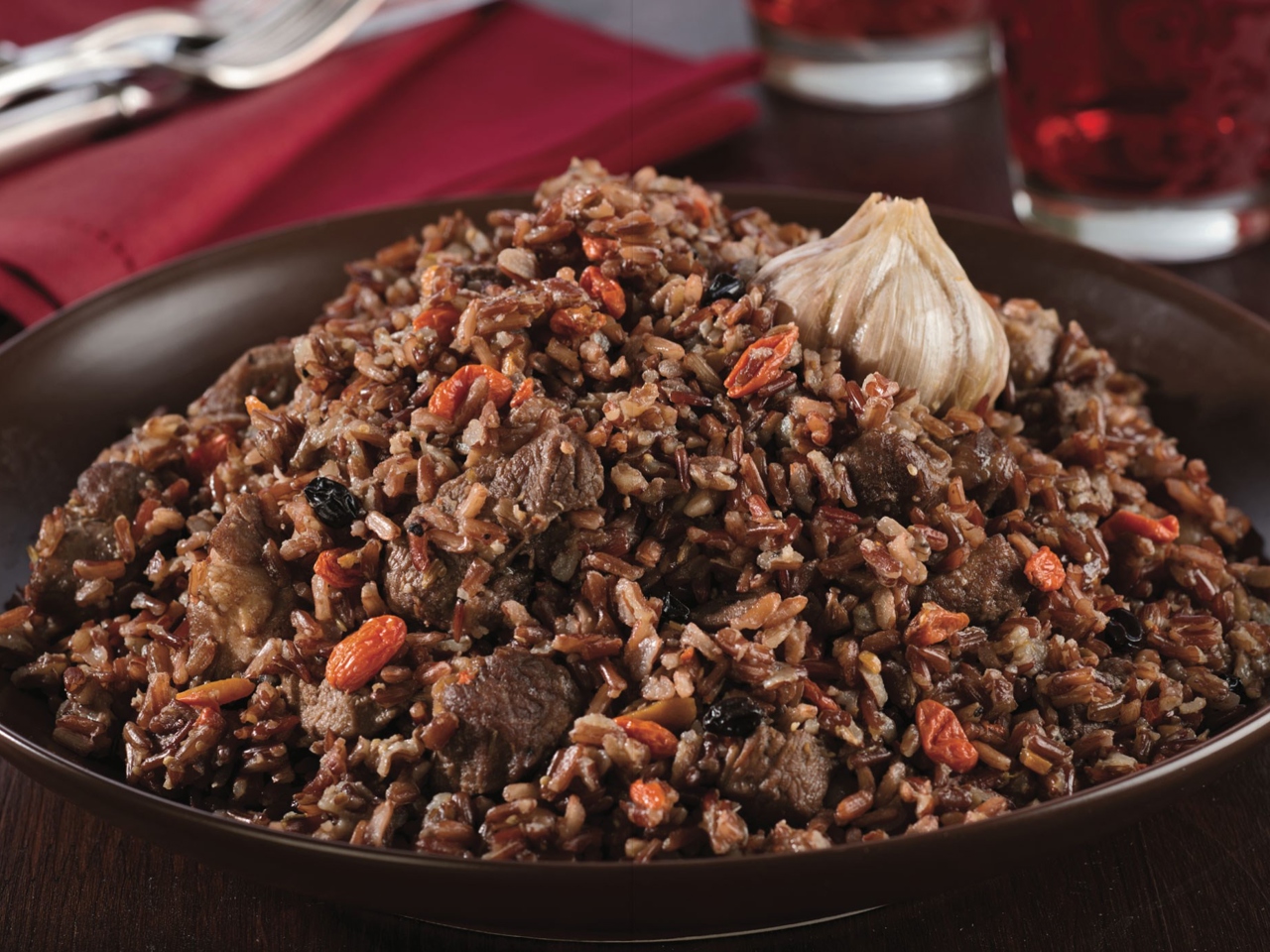 Lamb Pilaf with Goji Berries
