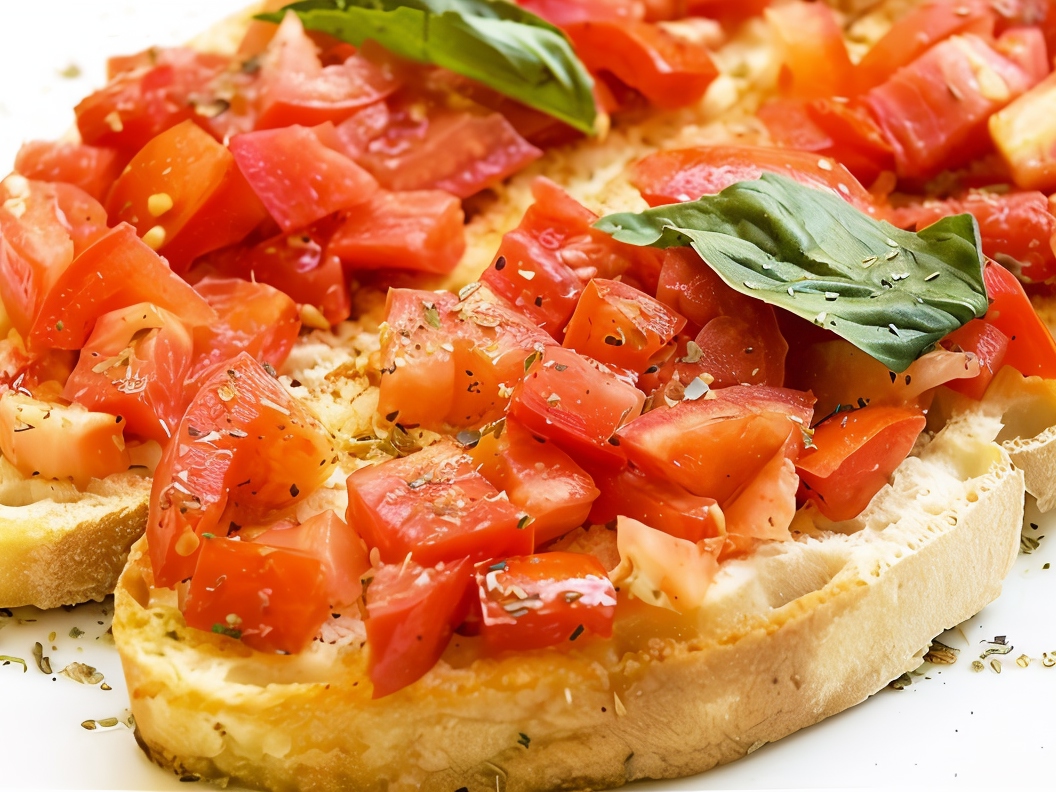 Bruschetta with Tomatoes and Basil – Italian recipe