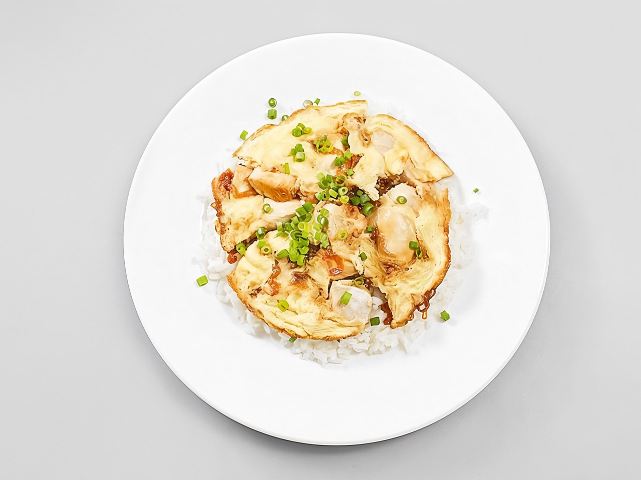 Oyakodon (Japanese Omelette with Rice and Chicken)